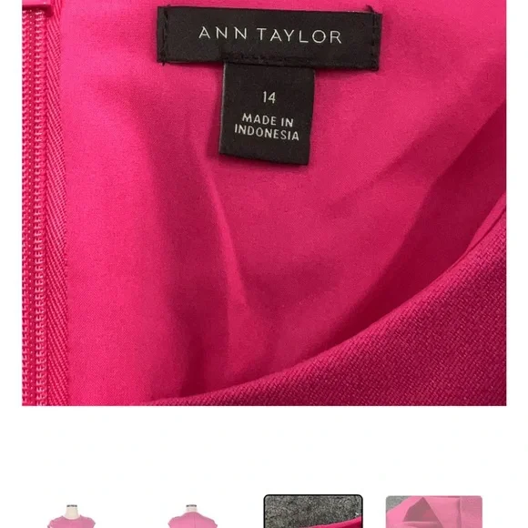 Ann Taylor Pink Knee Length Dress - Picture 2 of 3